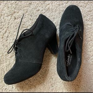 Black Suede Clarks